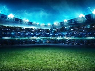 floodlit sports stadium